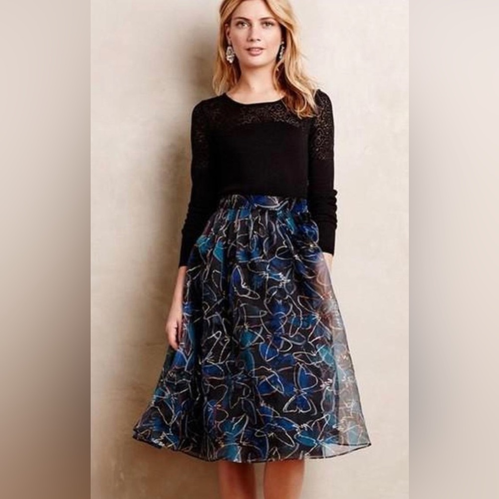Moulinette Souers Midnight Butterfly skirt sz 2